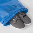 Мешок для обуви на шнурке, цвет синий - Фото 4