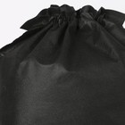 Мешок для обуви на шнурке, размер 35×0.5×40 см, чёрный - Фото 3