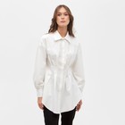Рубашка женская удлиненная MINAKU: Casual Collection цвет белый, р-р 42 - фото 10748070