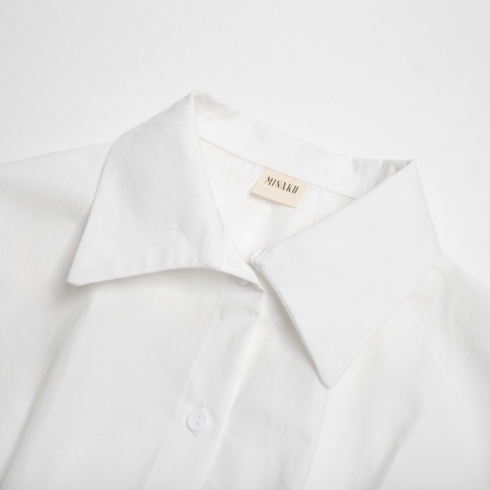 Рубашка женская удлиненная MINAKU: Casual Collection цвет белый, р-р 42 57978
