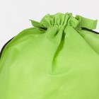 Мешок для обуви на шнурке, размер 35×0.5×40 см, зелёный - Фото 3