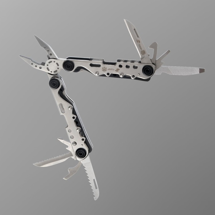 Мультитул Stinger, 13 функций, сталь, серебристо-чёрный, нейлоновый чехол - Фото 1