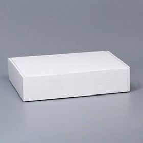 Коробка самосборная, белая, 36,5 х 25,5 х 9 см,