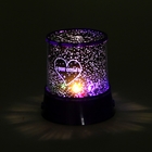 Ночник-проектор "Звёздное небо" 4 LED, 12 см, сиреневый (DC/5V, USB или 3*АА не в комплекте) - Фото 3