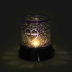 Ночник-проектор "Звёздное небо" 4 LED, 12 см, сиреневый (DC/5V, USB или 3*АА не в комплекте) - Фото 4