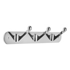 Вешалка ТУНДРА TVT001, металлическая, трёхрожковая, цвет хром - Фото 2