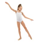 Купальник для гимнастики и танцев Grace Dance, р. 30, цвет белый - Фото 3