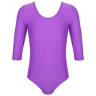 Купальник гимнастический Grace Dance, с рукавом 3/4, р. 28, цвет фиолетовый - Фото 7