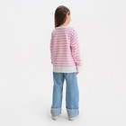 Джемпер для девочки KAFTAN, цвет белый/розовый, размер 32 (110-116 см) - Фото 3