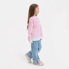Джемпер для девочки KAFTAN, цвет белый/розовый, размер 32 (110-116 см) - Фото 5