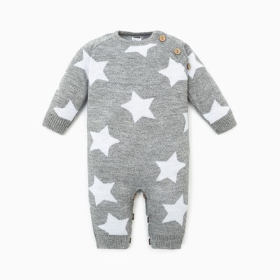 Комбинезон вязаный Крошка Я «Звезды», рост 80-86 см