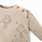 Комбинезон вязаный Крошка Я «Зайчики», рост 86-92 см - фото 43007818