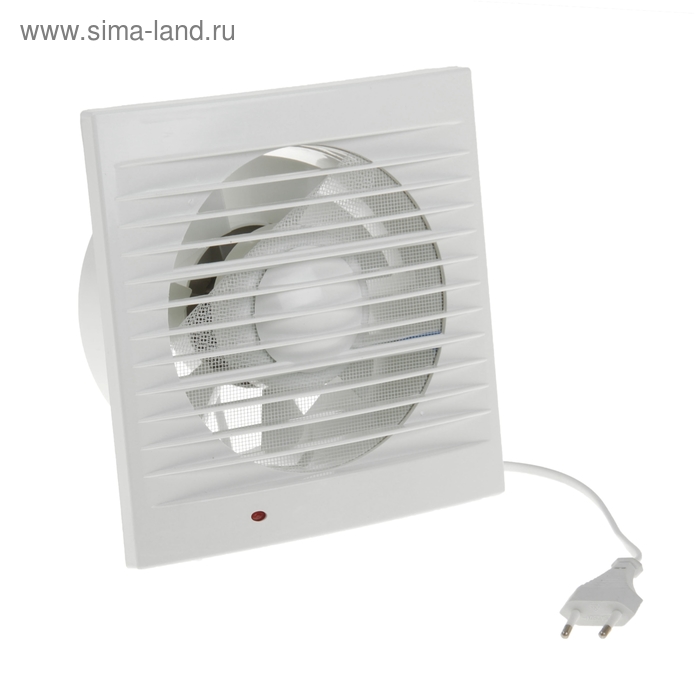 Вентилятор вытяжной d150 mm, (220 В, 15 Вт, 180 м3/ч, 34 Ра ) с сетевым кабелем - Фото 1