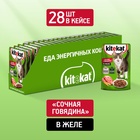 ШБ Влажный корм Kitekat для кошек, говядина в желе, пауч, 28х85 г 9176053 - фото 16350402