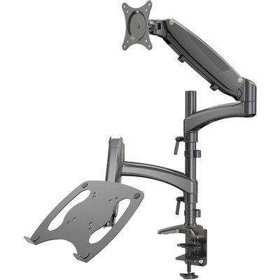 Кронштейн Cactus CS-VM-LH08-BK, для монитора/ноутбука, 13"-27", до 8 кг, чёрный