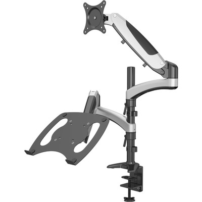 Кронштейн Cactus CS-VM-LH08-AL для монитора/ноутбука 13"-27", до 8 кг, чёрный