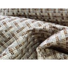 Прямой диван «Дубай лайт», еврокнижка, полки слева, рогожка корфу 02 / экокожа коричневый - Фото 10