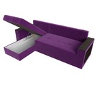 Угловой диван «Дубай лайт», еврокнижка, угол левый, микровельвет, цвет фиолетовый - Фото 7