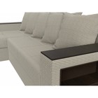 Угловой диван «Дубай лайт», еврокнижка, угол левый, цвет рогожка корфу 02 - Фото 4