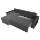 Угловой диван «Дубай лайт», еврокнижка, угол левый, рогожка, цвет серый - Фото 8