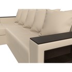 Угловой диван «Дубай лайт», еврокнижка, угол левый, экокожа, цвет бежевый - Фото 4