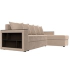 Диван угловой «Дубай лайт», правый угол, механизм еврокнижка, велюр, цвет бежевый - Фото 3