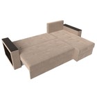 Диван угловой «Дубай лайт», правый угол, механизм еврокнижка, велюр, цвет бежевый - Фото 9