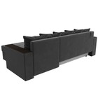 Угловой диван «Дубай лайт», еврокнижка, угол правый, велюр, цвет серый - Фото 6