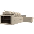 Диван угловой «Дубай лайт», правый угол, механизм еврокнижка, микровельвет, цвет бежевый - Фото 3