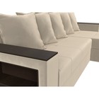 Угловой диван «Дубай лайт», еврокнижка, угол правый, микровельвет, цвет бежевый - Фото 4