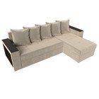 Диван угловой «Дубай лайт», правый угол, механизм еврокнижка, микровельвет, цвет бежевый - Фото 5