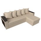 Диван угловой «Дубай лайт», правый угол, механизм еврокнижка, экокожа, цвет бежевый - Фото 5