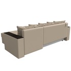 Диван угловой «Дубай лайт», правый угол, механизм еврокнижка, экокожа, цвет бежевый - Фото 6