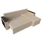 Диван угловой «Дубай лайт», правый угол, механизм еврокнижка, экокожа, цвет бежевый - Фото 8