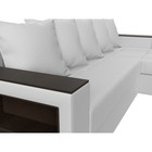 Угловой диван «Дубай лайт», еврокнижка, угол правый, экокожа, цвет белый - Фото 4