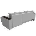 Угловой диван «Дубай лайт», еврокнижка, угол правый, экокожа, цвет белый  (артикул 9355097)  большой выбор товаров оптом и в розницу по низким ценам с доставкой