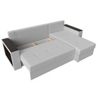 Угловой диван «Дубай лайт», еврокнижка, угол правый, экокожа, цвет белый - Фото 8