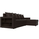 Угловой диван «Дубай лайт», еврокнижка, угол правый, экокожа, цвет коричневый - Фото 3