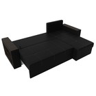 Угловой диван «Дубай лайт», еврокнижка, угол правый, экокожа, цвет чёрный - Фото 9