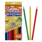 УЦЕНКА Карандаши Calligrata, цветные, 12 цветов, деревянные, трёхгранные - Фото 9