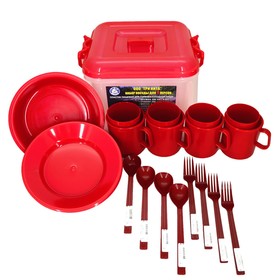 

Набор посуды для 4х персон ПЛАСТИК