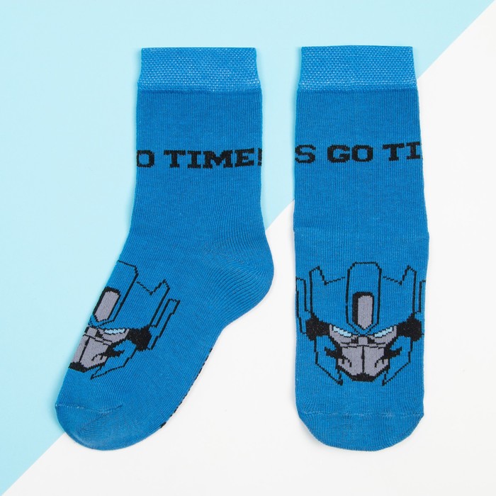 Носки детские для мальчика «Оптимус Прайм», Transformers, 14-16 см, синие - Фото 1