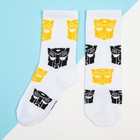 Носки для мальчика Transformers, 14-16 см, цвет белый - фото 10068416