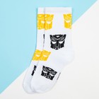 Носки для мальчика Transformers, 14-16 см, цвет белый - фото 51079863