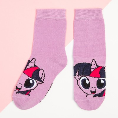 Носки для девочки KAFTAN «Пони», фиолетовые, размер 18-20