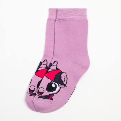 Носки для девочки KAFTAN «Пони», фиолетовые, размер 18-20