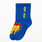 Носки для мальчика «Железный Человек», Мстители, 16-18 см, цвет синий - фото 63068243