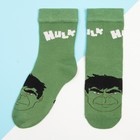 Носки для мальчика «Халк», MARVEL, 16-18 см, цвет зелёный - фото 22874231