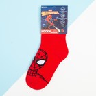 Носки для мальчика «Человек-Паук», MARVEL, 18-20 см, цвет красный (комплект 2 шт) - фото 23229406