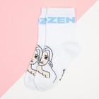 Носки для девочки «Эльза», Холодное сердце, 14-16 см, цвет белый - фото 63175217